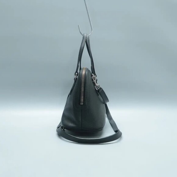 GUCCI Dome Black Leather Satchel 552-012825 - Picture 3 of 12